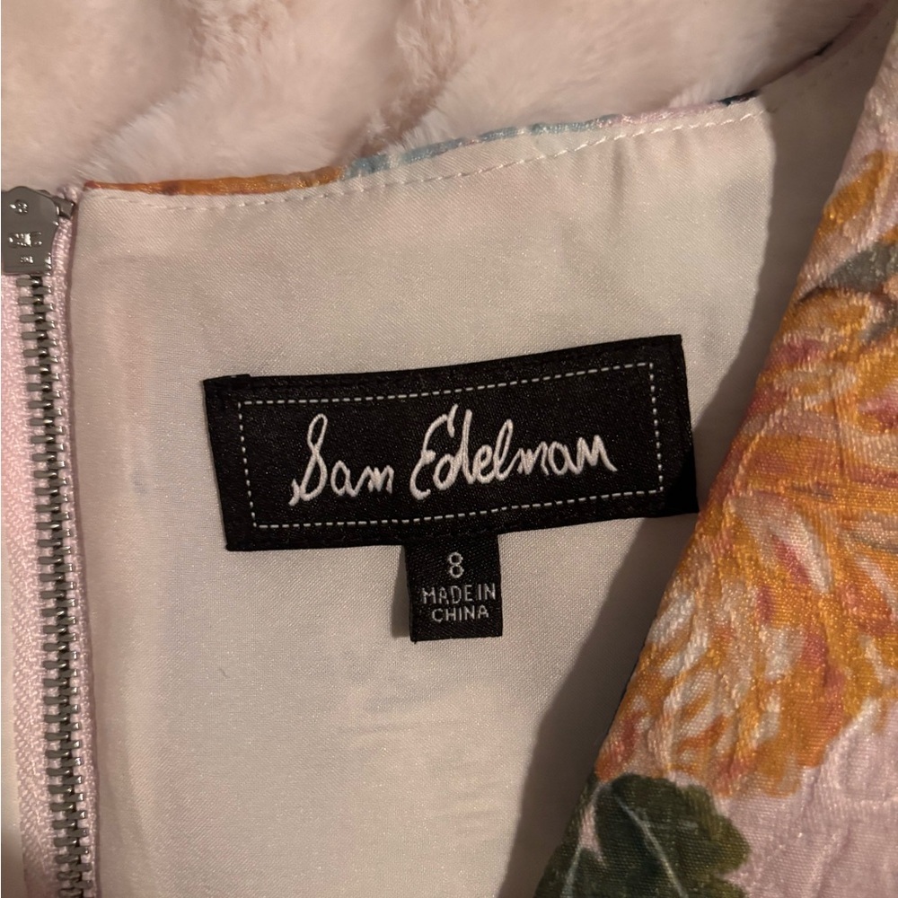 Sam Edelman Multicolor Floral Mini  Jacquard Dress - Picture 7 of 11